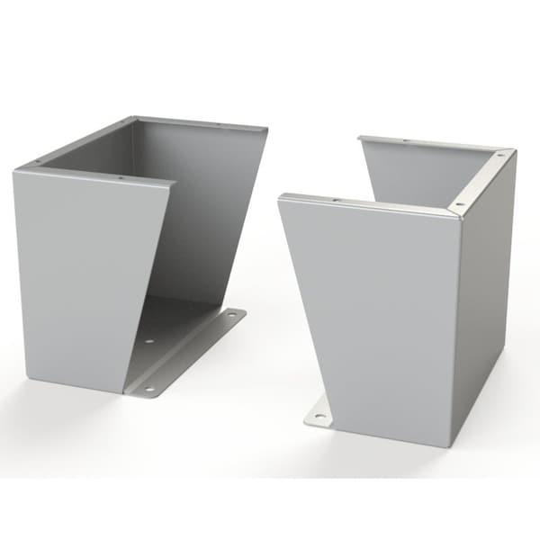 Floor Stand Kit, 12 in. H x 14 in. W x 9.12 in. L, Carbon Steel, 1 PR